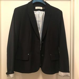 Size 10 Calvin Klein Navy Blue blazer